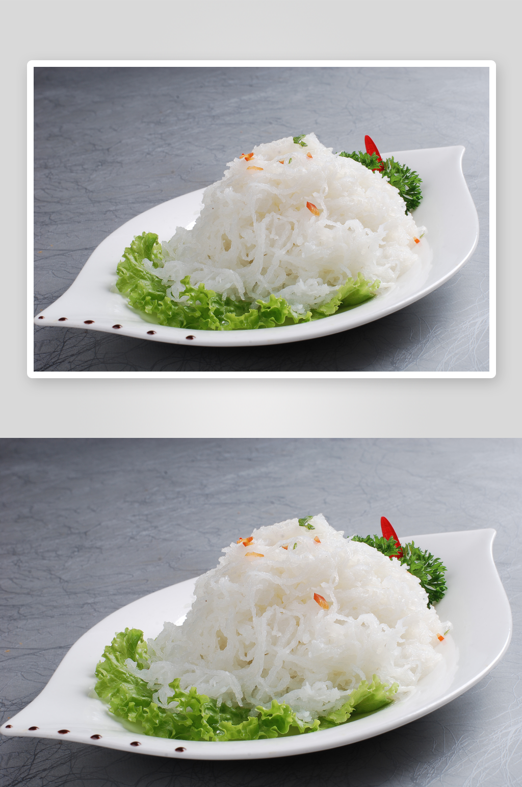 牡丹燕菜凉菜美食摄影图素材