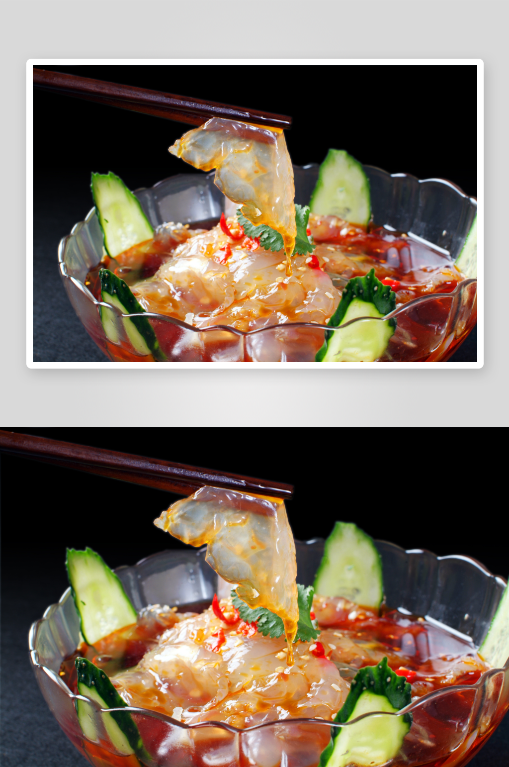 美味海蜇凉菜美食摄影图素材