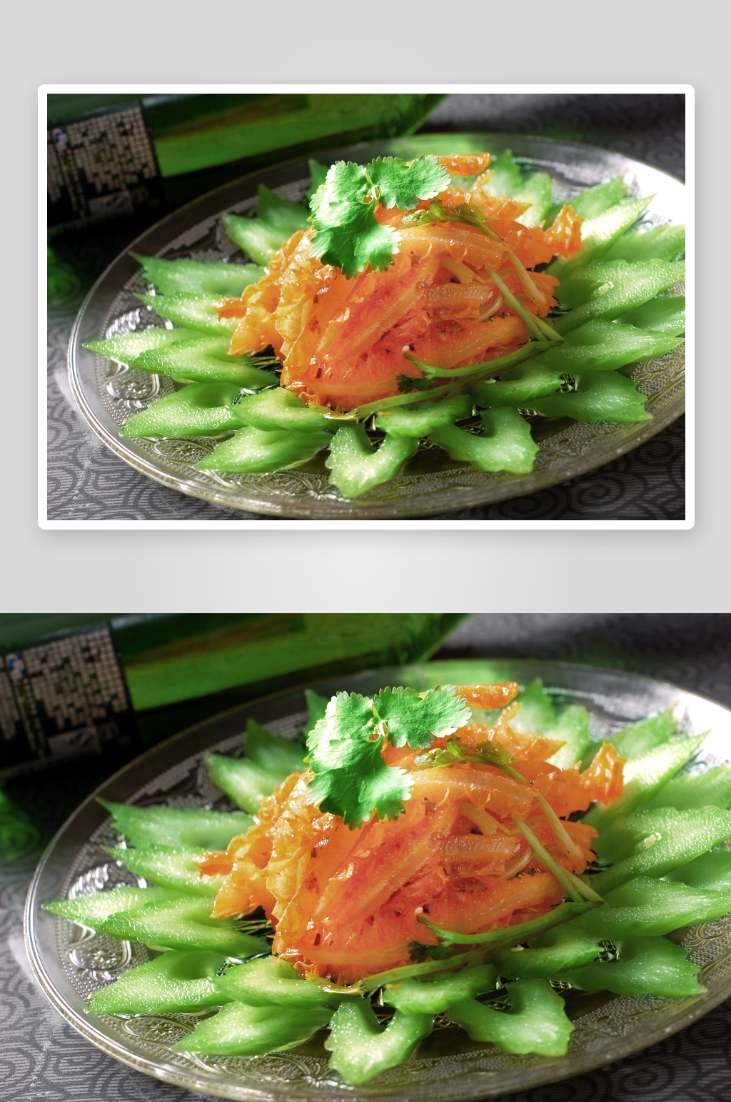 野菜拌大肚凉菜美食摄影图素材