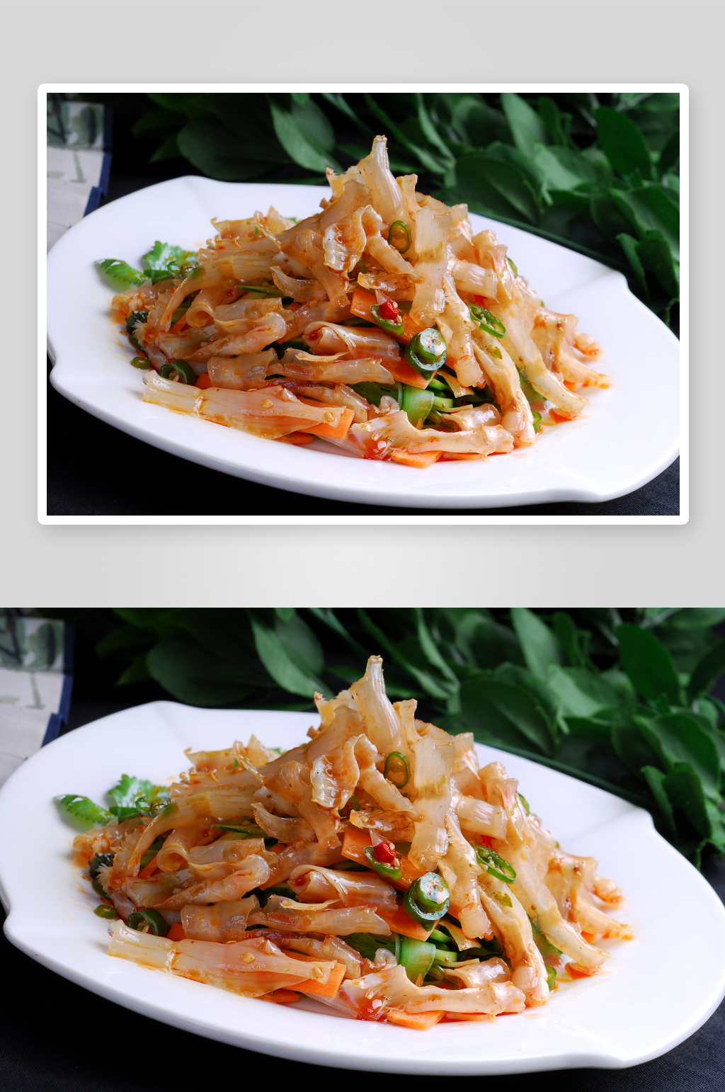 美国红鳟鱼肚凉菜美食摄影图素材