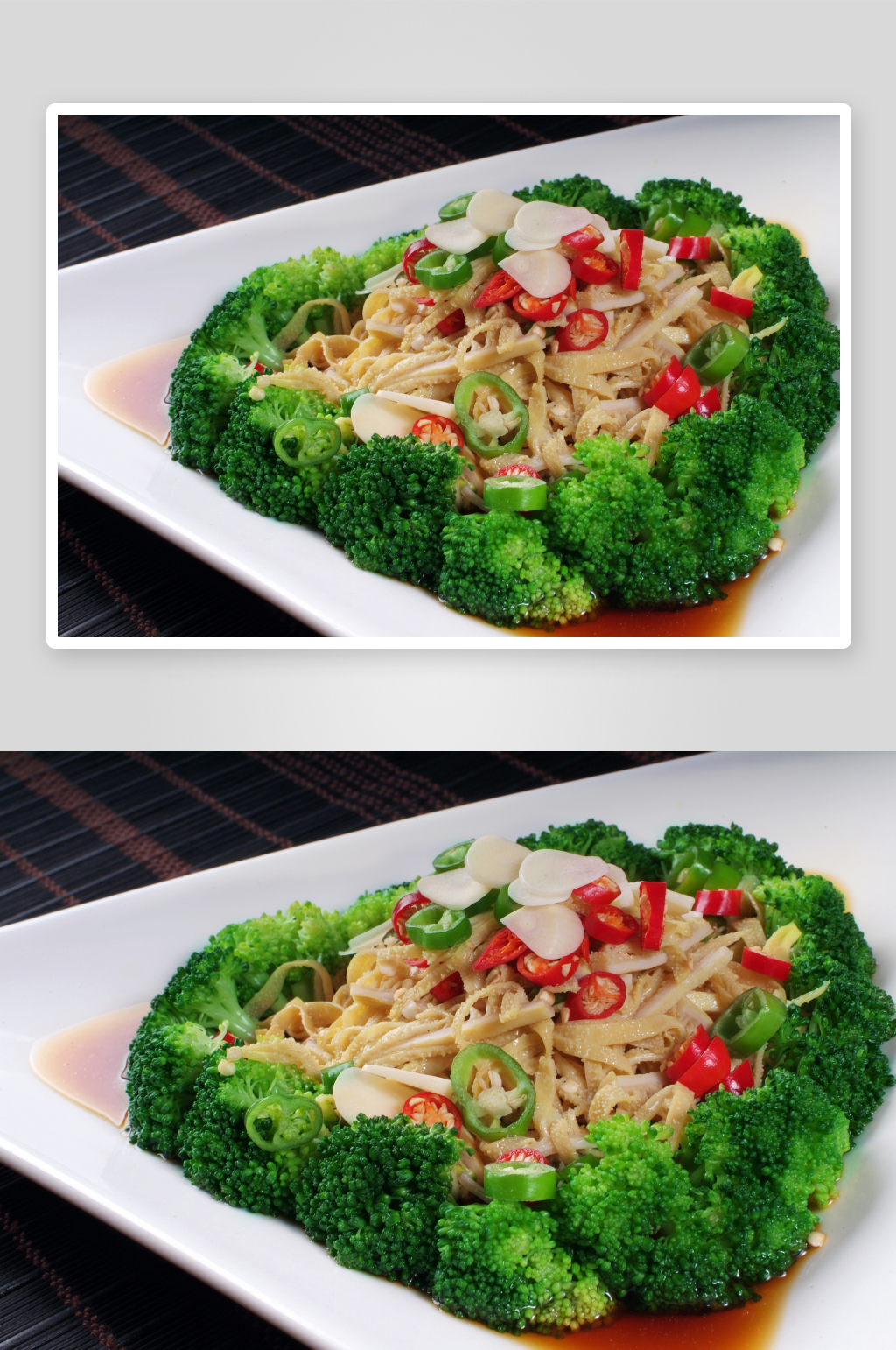 双椒马肚凉菜美食摄影图素材