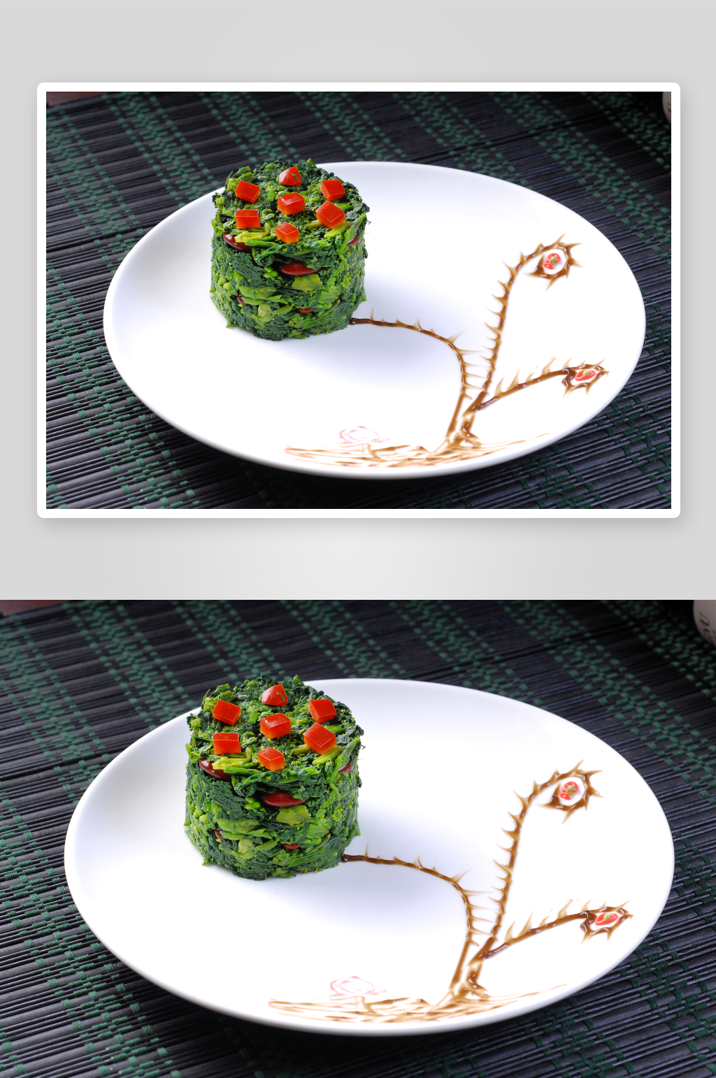 葱油万年青凉菜美食摄影图素材