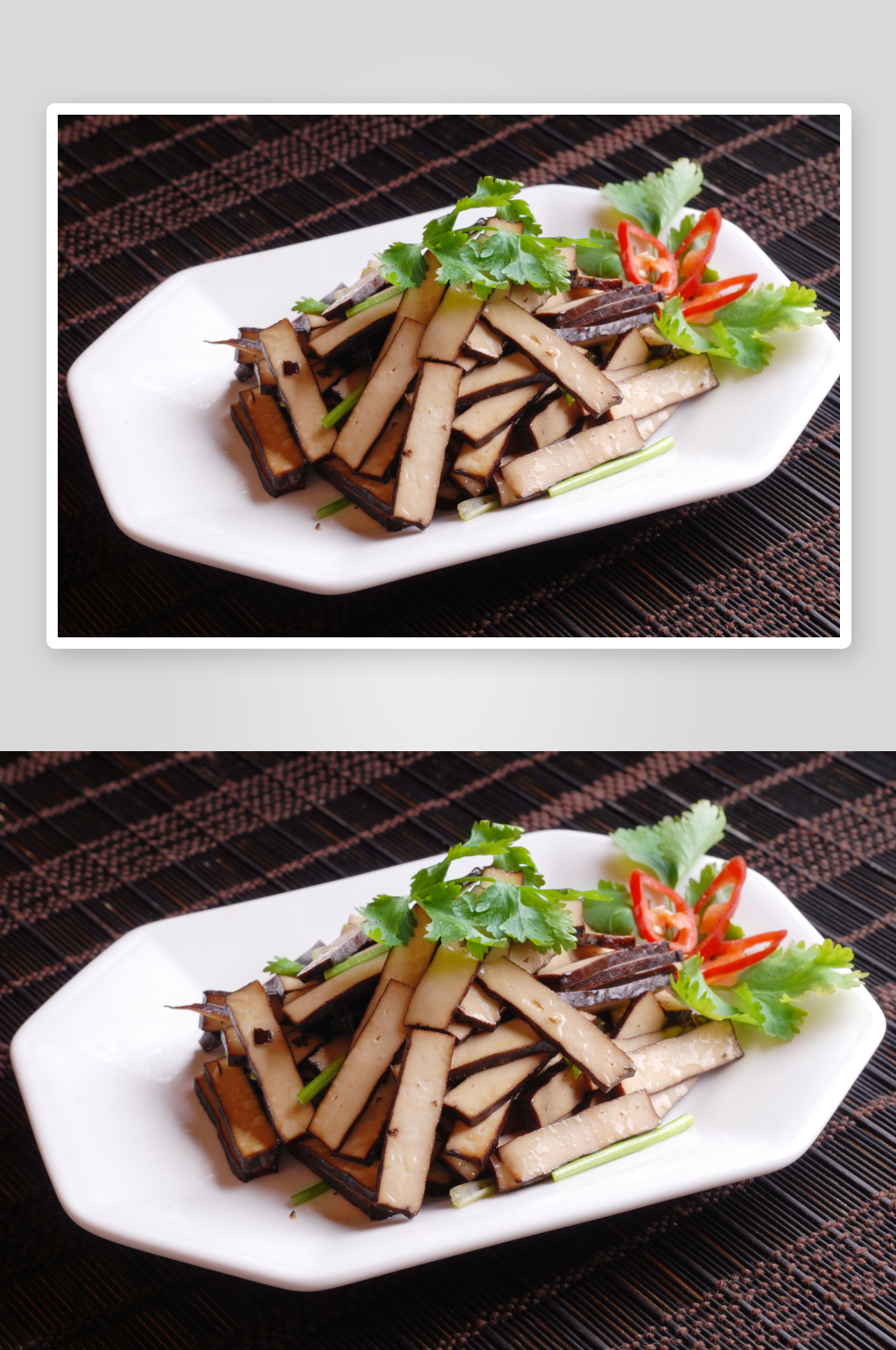 香拌豆干元份凉菜美食摄影图素材