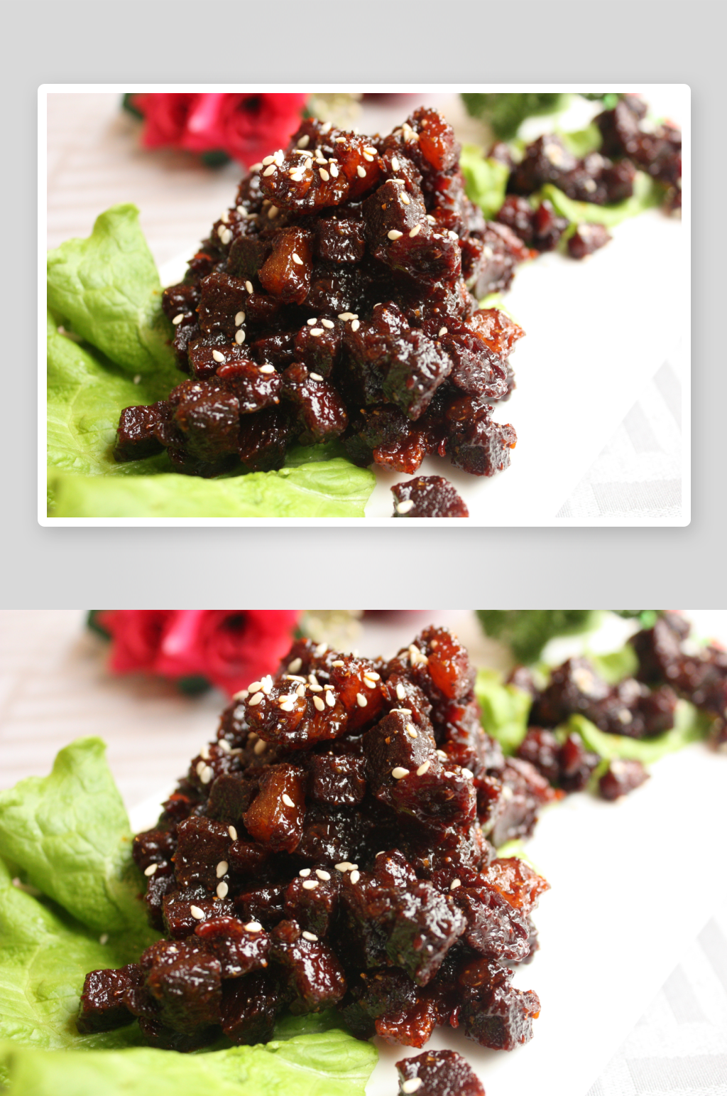 相思牛肉粒凉菜美食摄影图素材