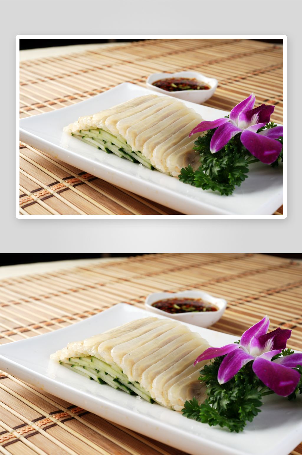 白切乳牛凉菜美食摄影图素材