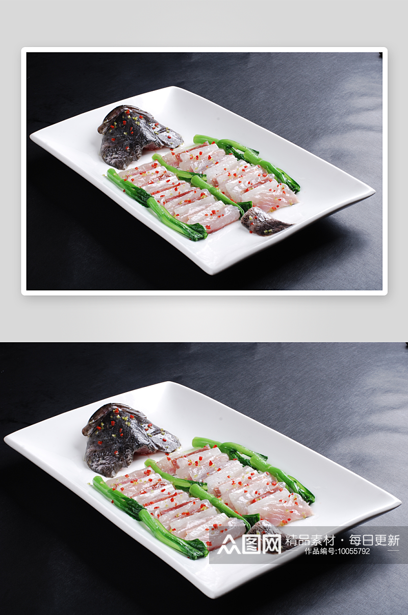 麒麟老虎斑凉菜美食摄影图素材