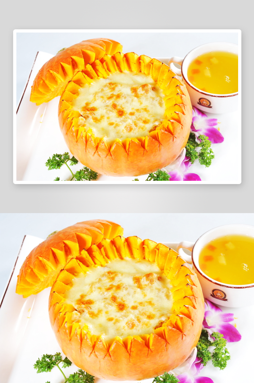 海鲜焗饭美食高清摄影图素材