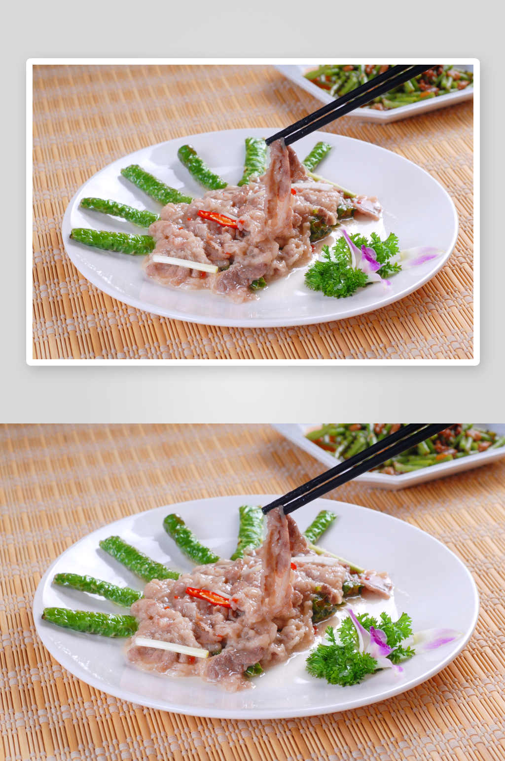 虎皮肥牛美食高清摄影图素材