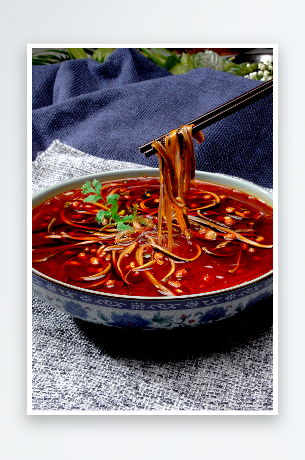 峨眉鳝丝美食高清摄影图素材
