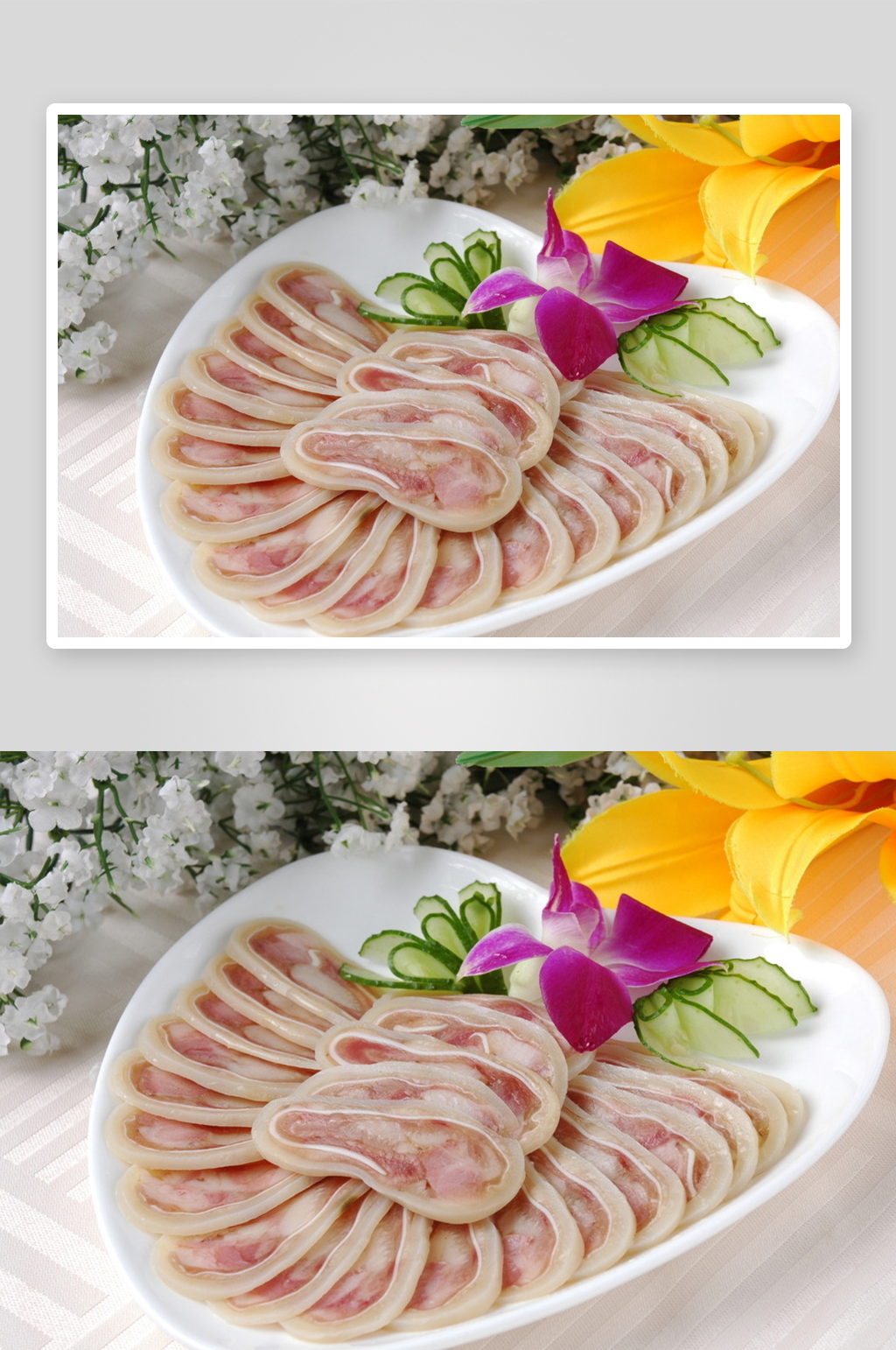 鲜鱿脆耳美食高清摄影图素材