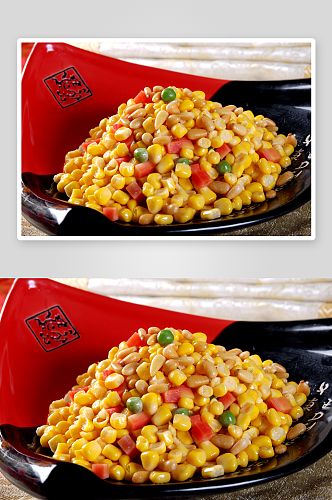 松仁玉米美食高清摄影图