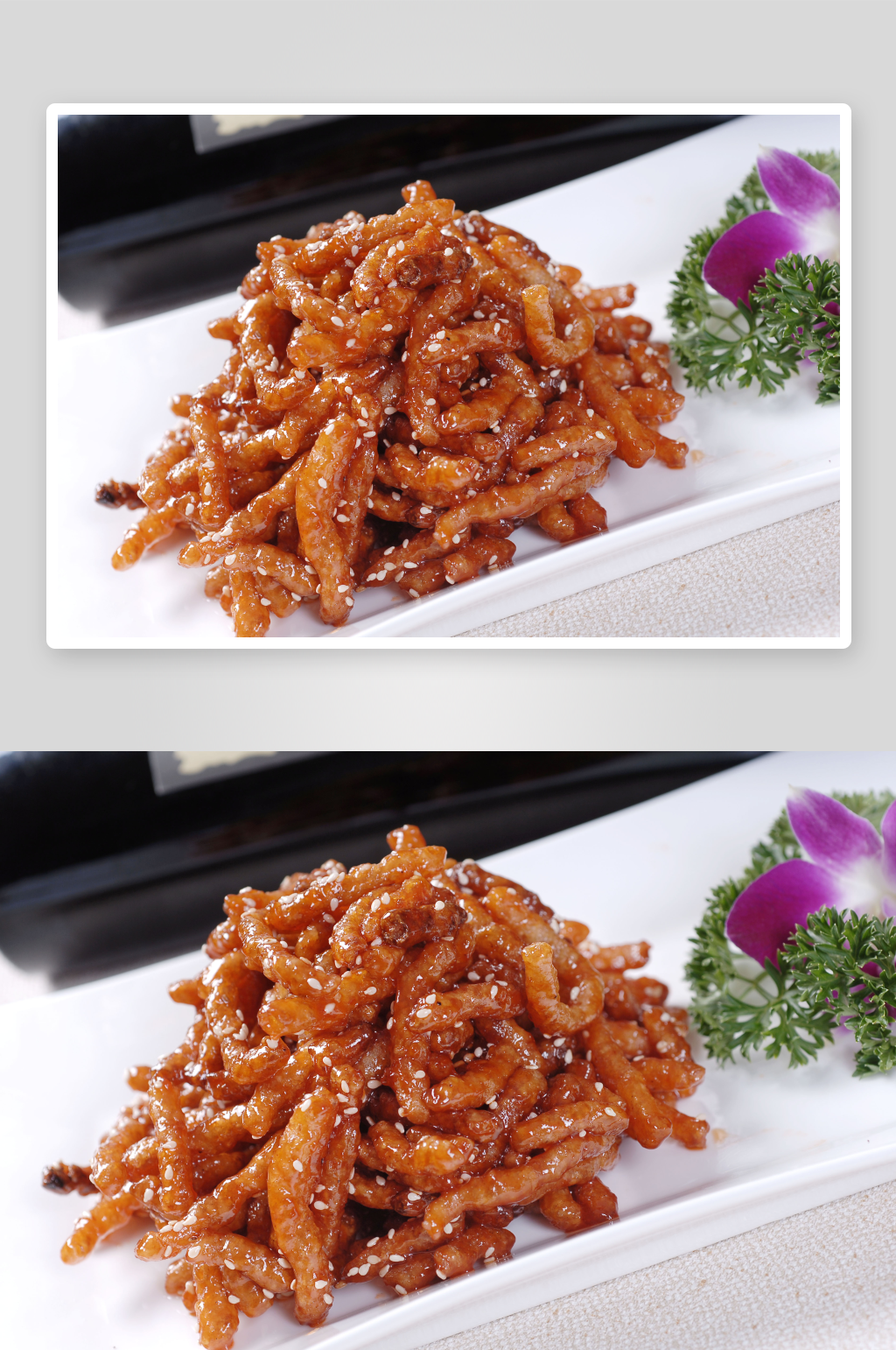 锅爆素丝美食高清摄影图素材