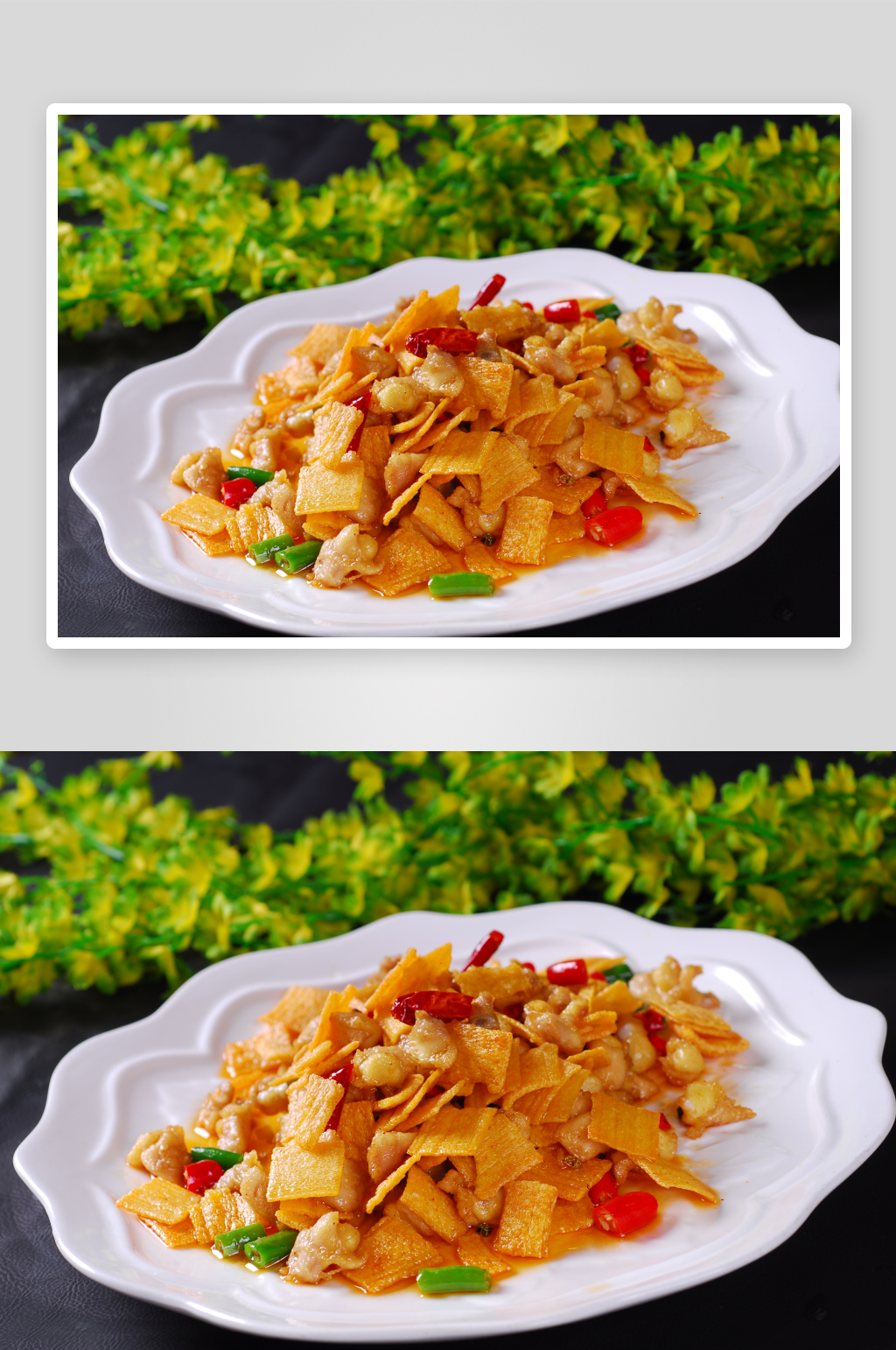 锅巴掌中宝美食高清摄影图素材
