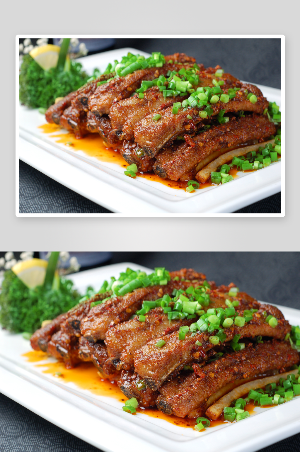 葱香大排美食高清摄影图素材