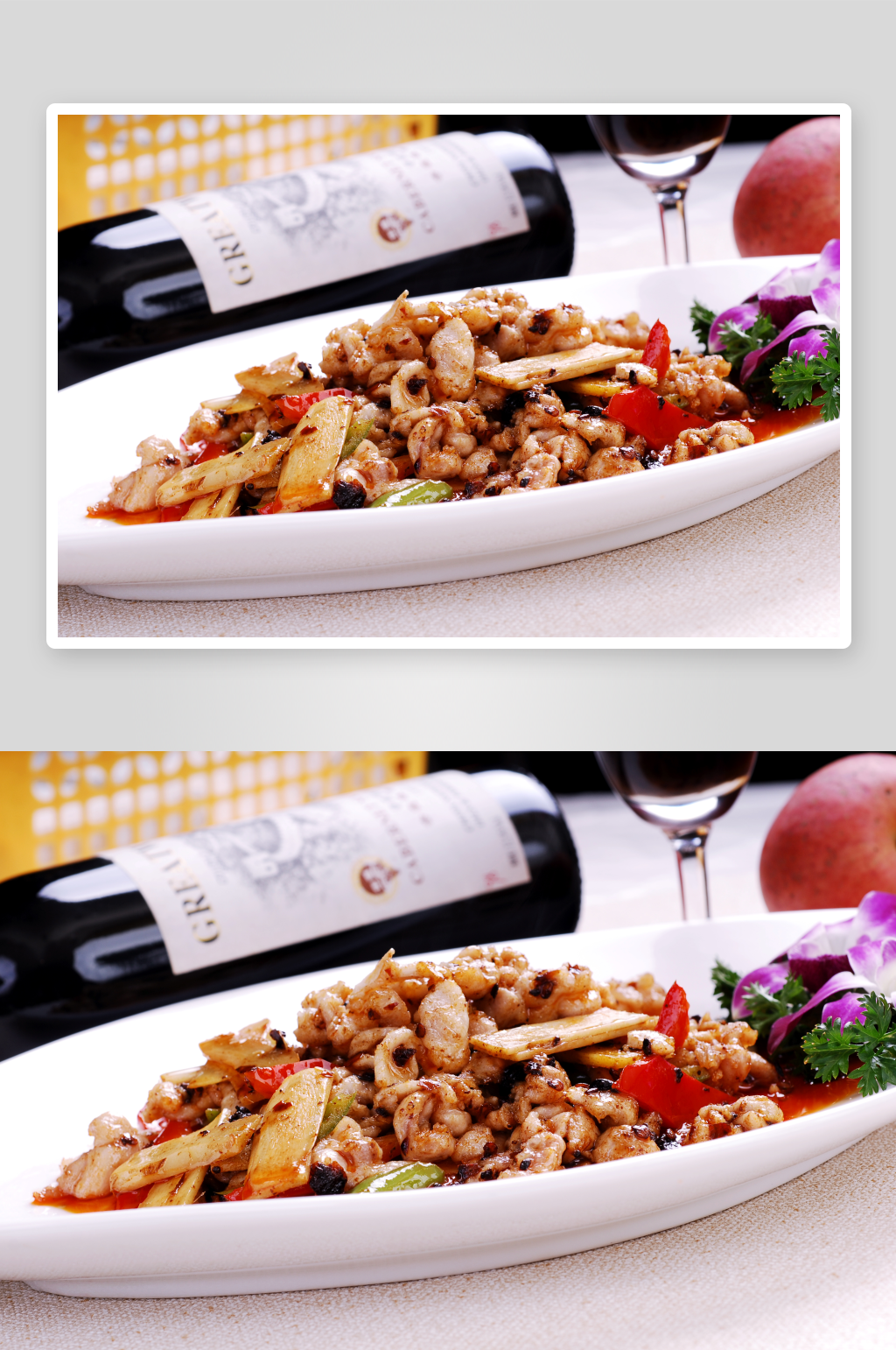 回锅兔调美食高清摄影图素材