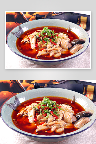 川椒片片鱼美食高清摄影图