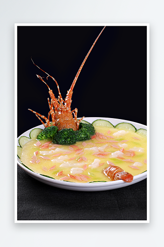 芙蓉龙虾仁美食高清摄影图