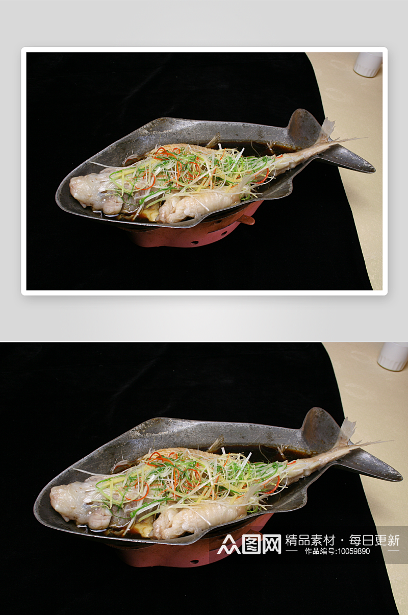 明炉回头鱼美食高清摄影图素材