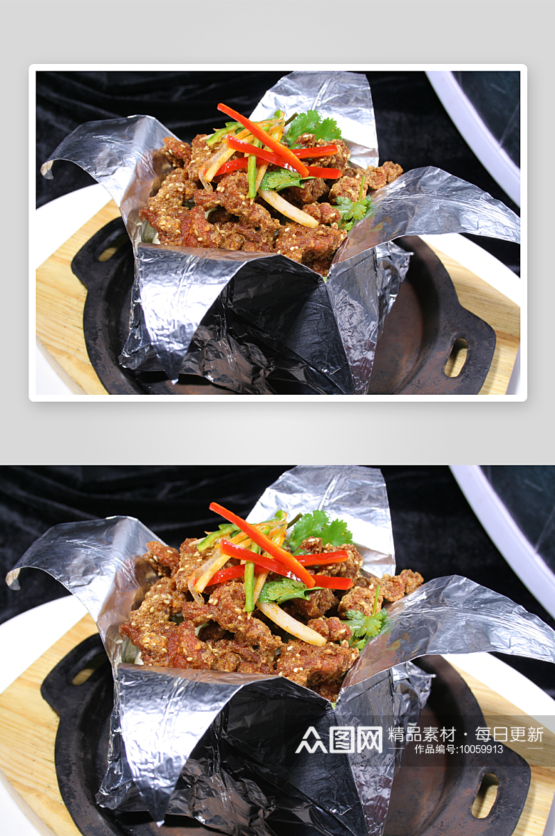 蒙古烤香肉美食高清摄影图素材