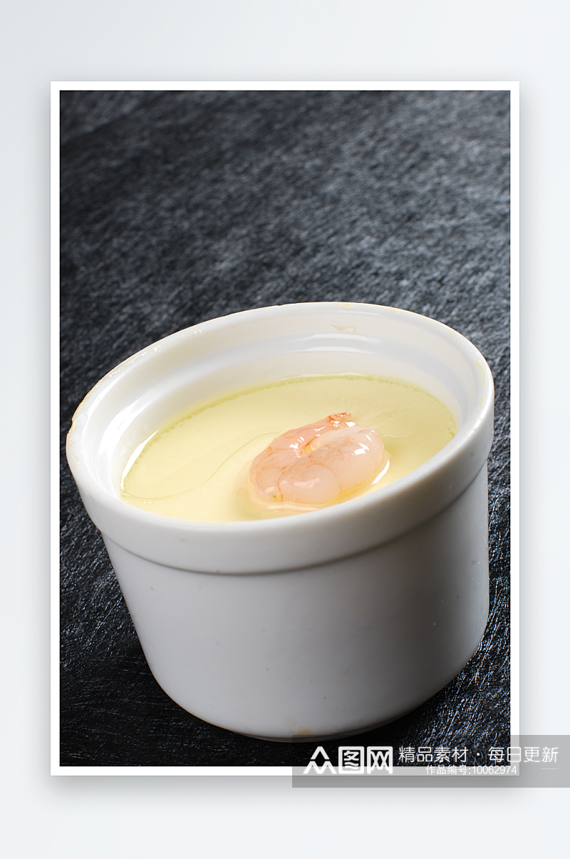 鲜虾炖鸡蛋美食高清摄影图素材