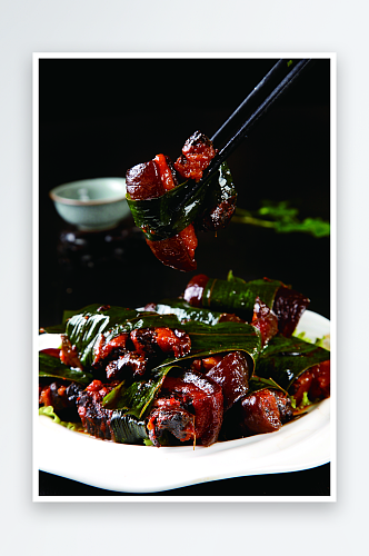粽香坛子肉美食高清摄影图