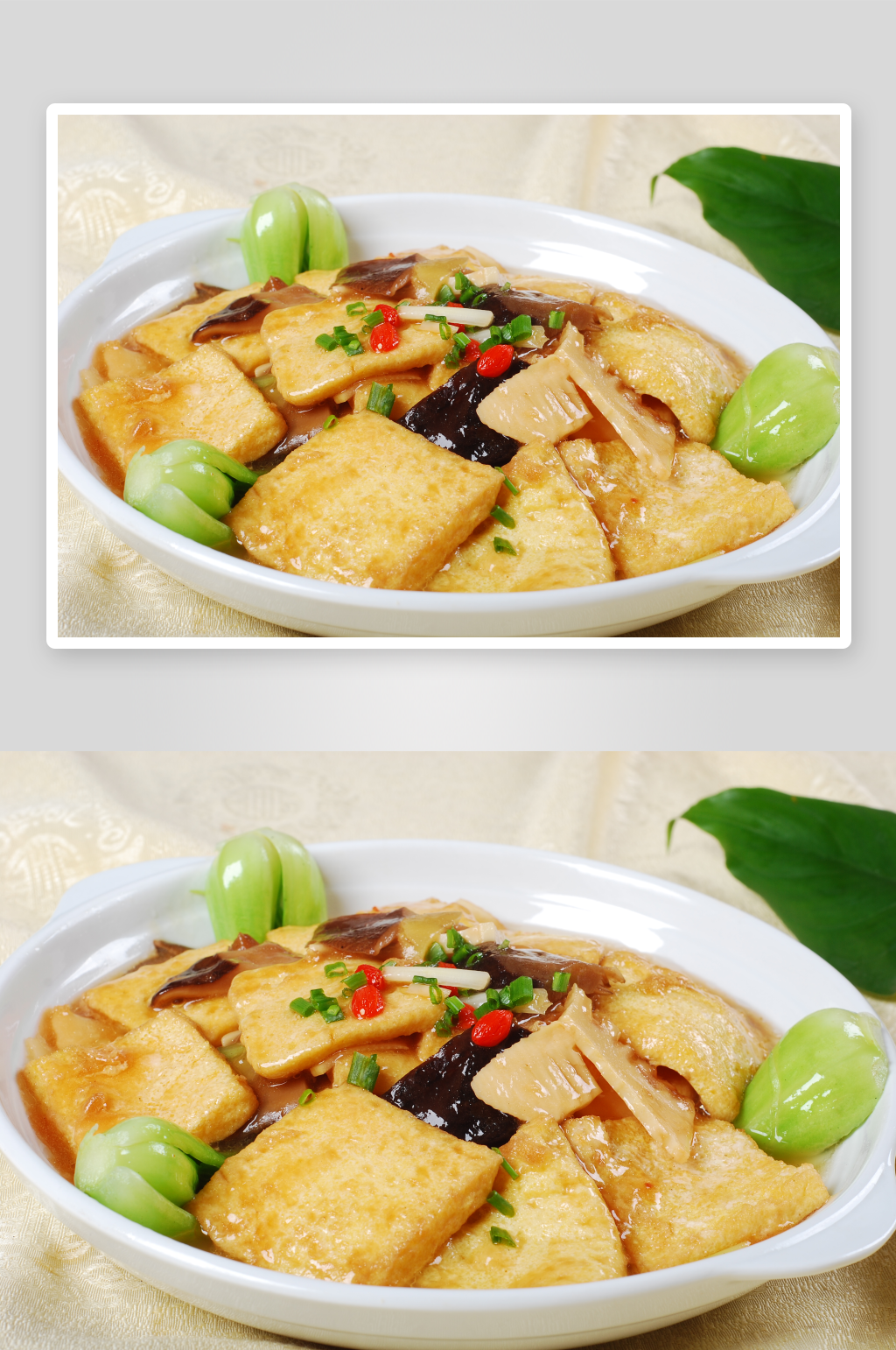 一品蛋豆腐美食高清摄影图素材