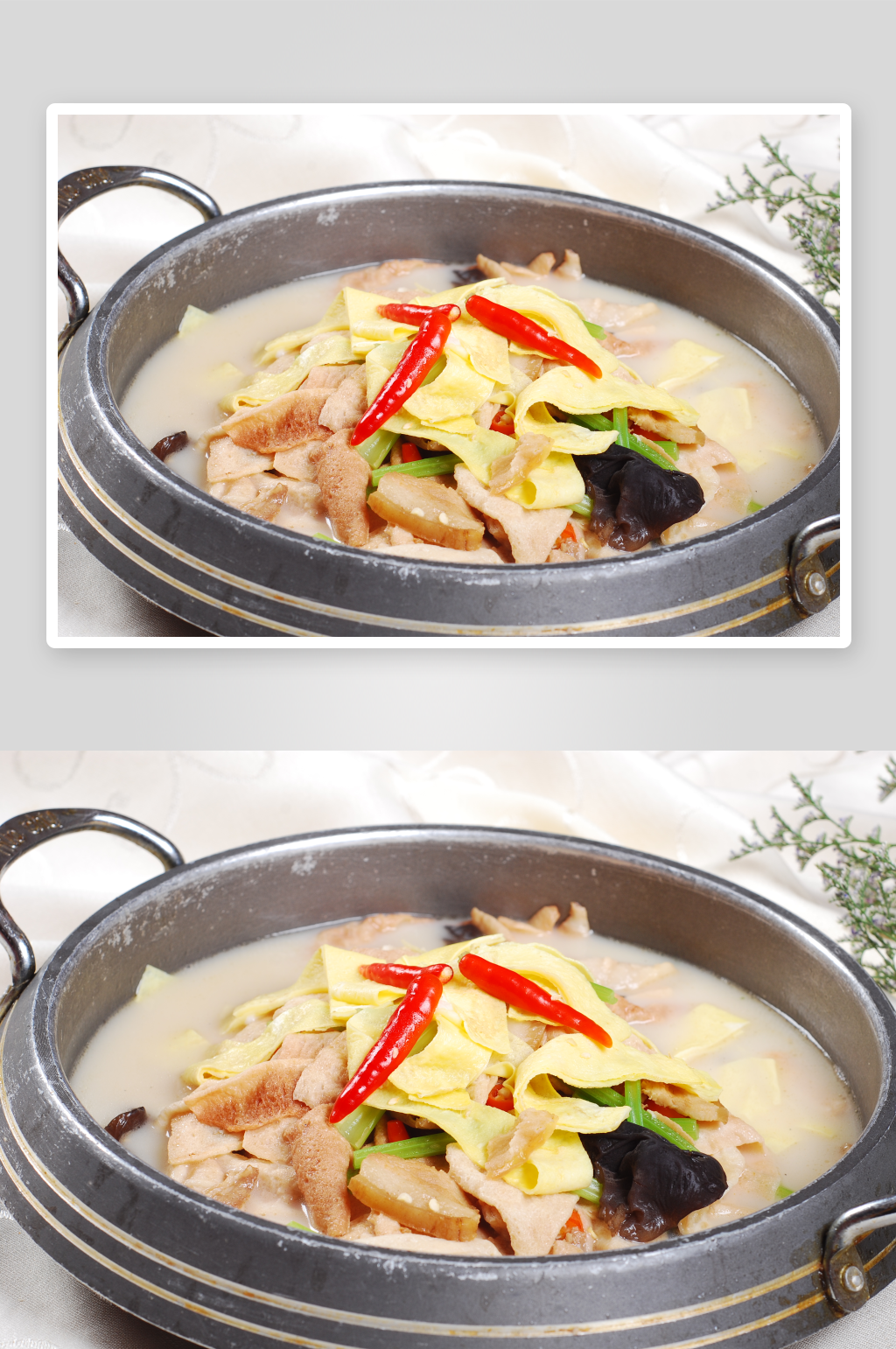 苗家豆腐皮美食高清摄影图素材
