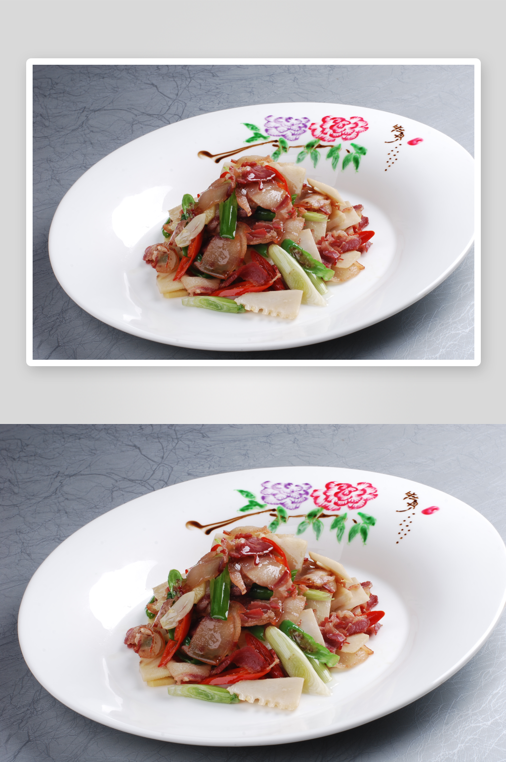 冬笋腊肉美食高清摄影图素材
