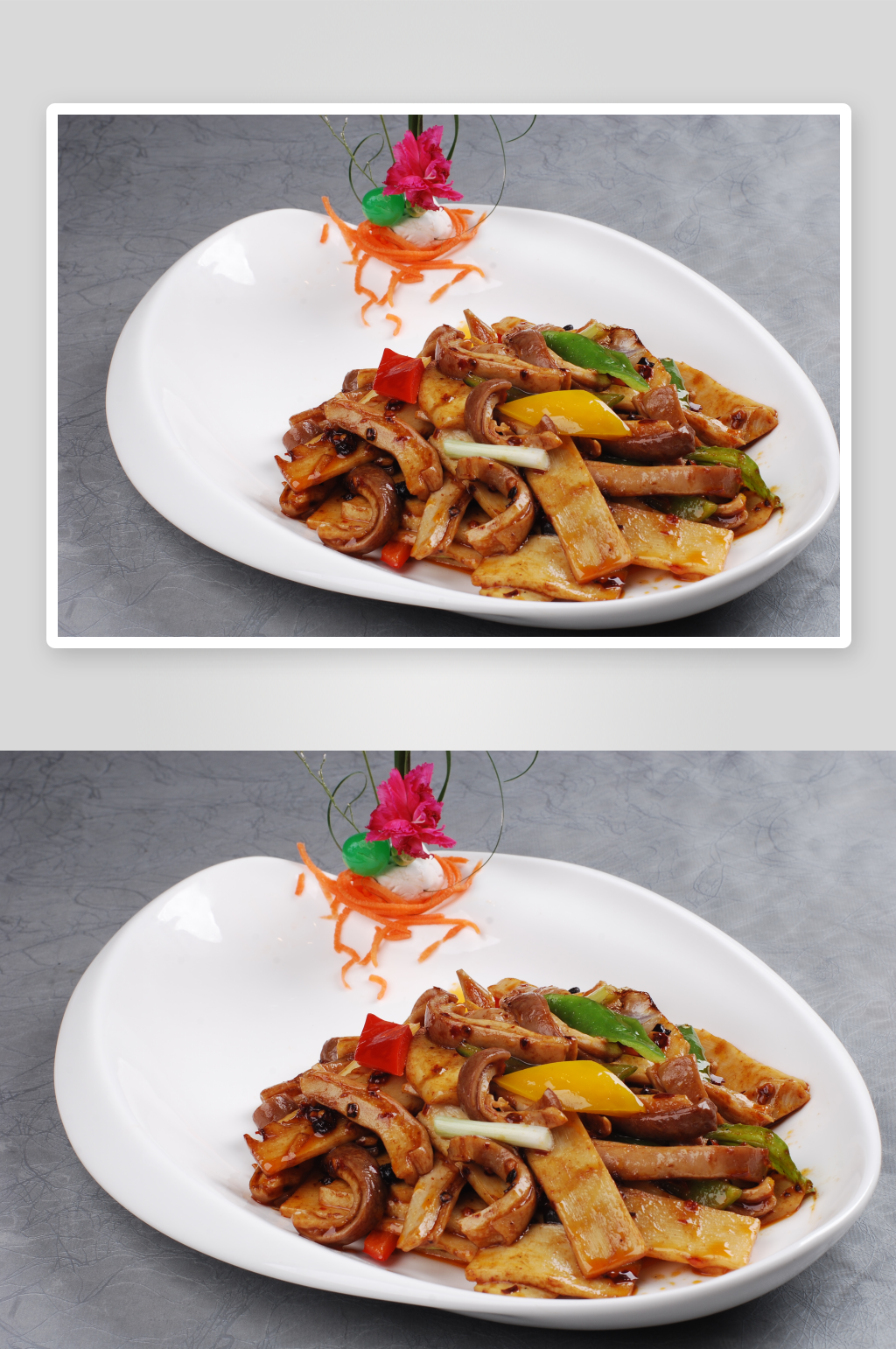 冬笋爆肚仁美食高清摄影图素材