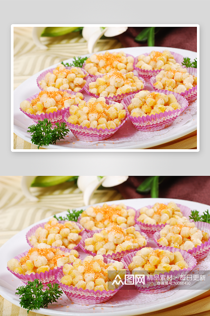 脆皮玉米美食高清摄影图素材
