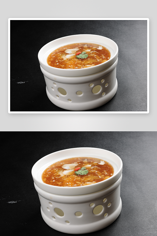 醋椒国宴汤位美食高清摄影图