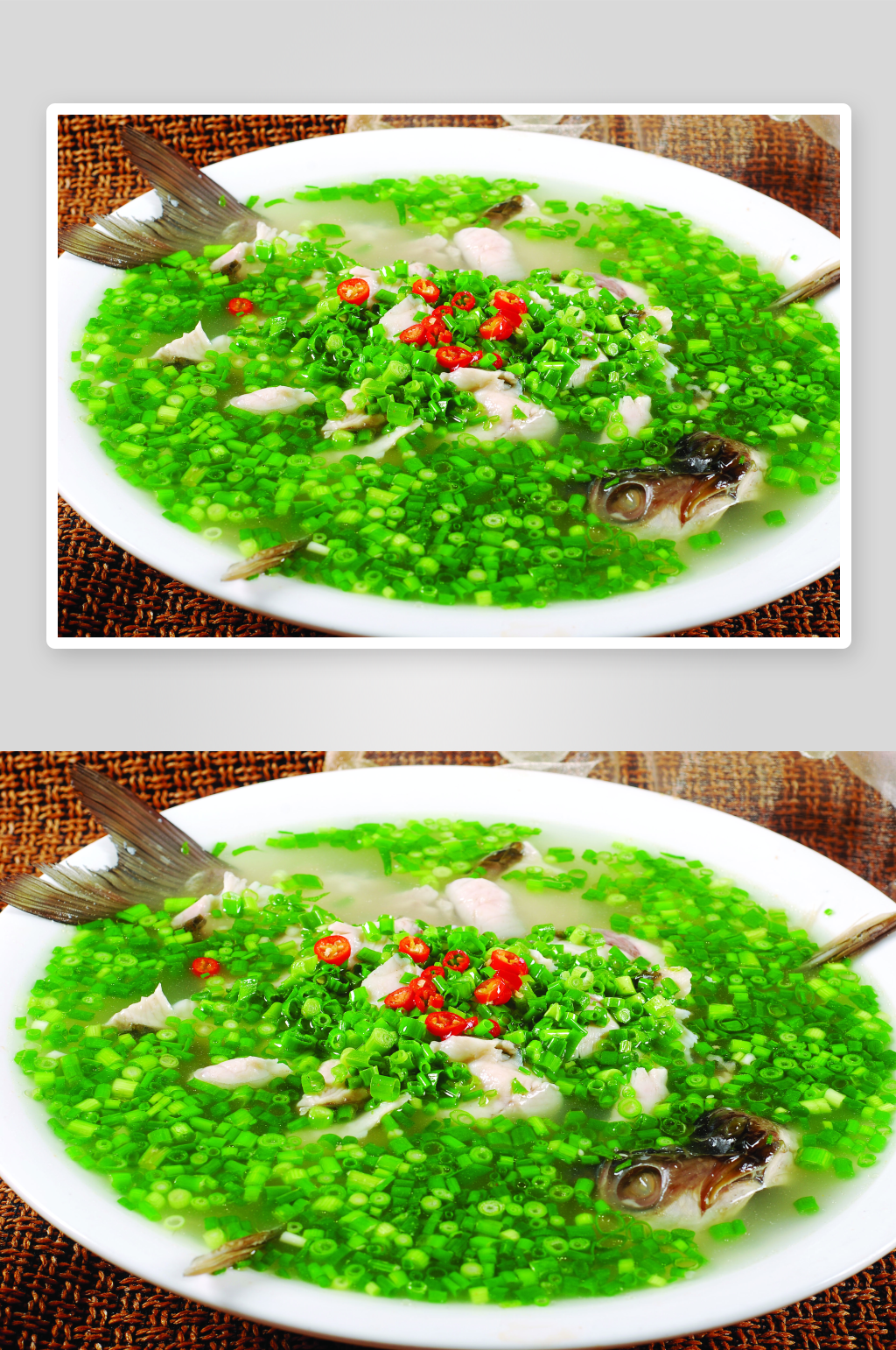 葱香鱼美食高清摄影图素材