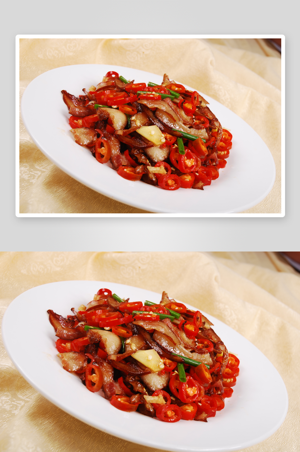 小炒腊猪脸美食高清摄影图素材