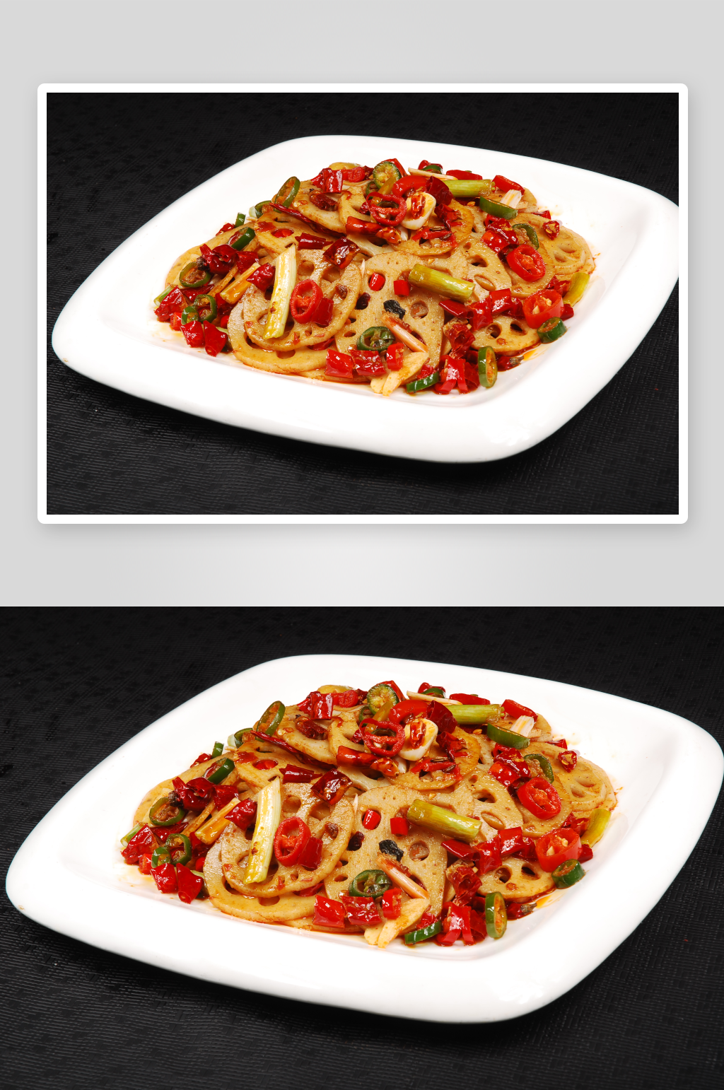 湘情回锅藕元份美食高清摄影图素材