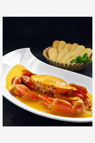 泰式咖喱蟹时价美食高清摄影图