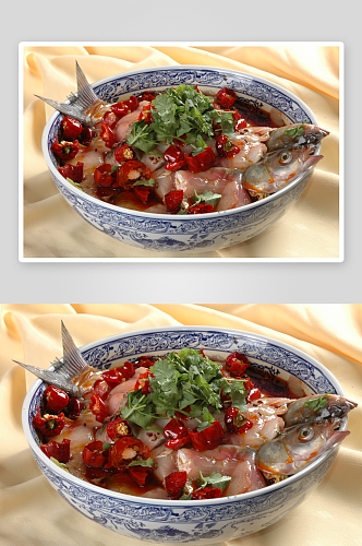 秦风老碗鱼元例美食高清摄影图