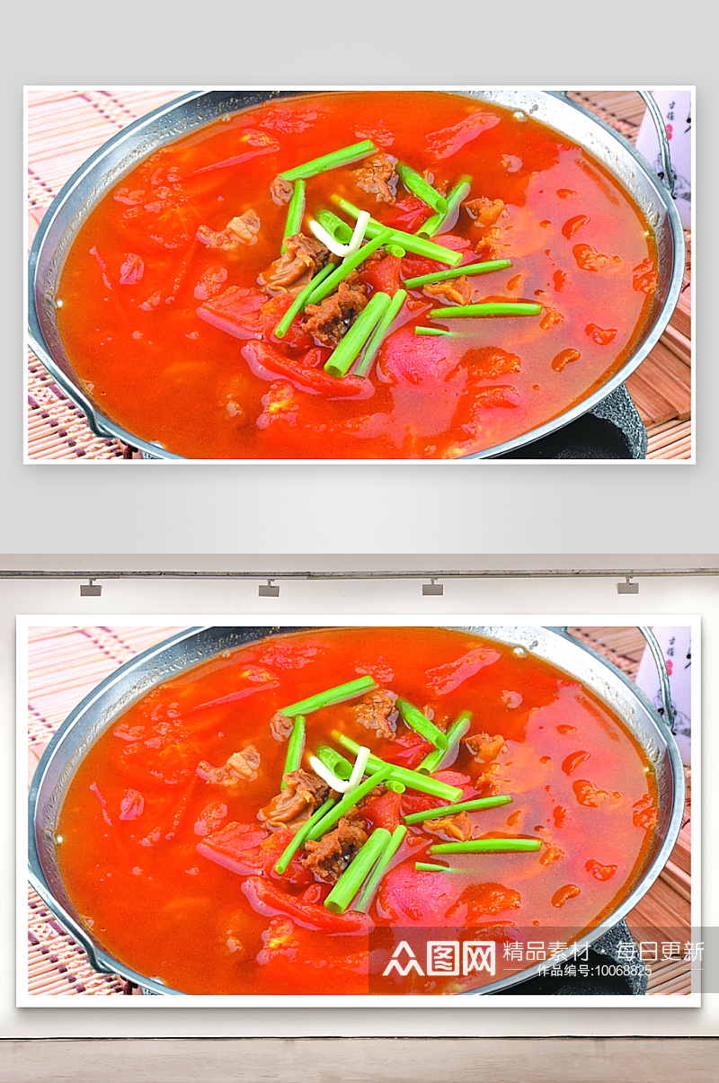 锅仔西红柿牛腩美食高清摄影图素材