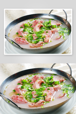 锅仔清炖羊肉一例美食高清摄影图