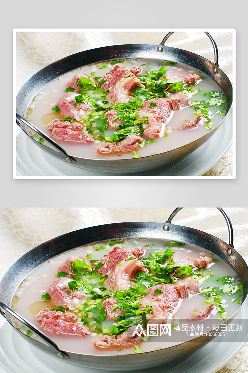 锅仔清炖羊肉一例美食高清摄影图素材