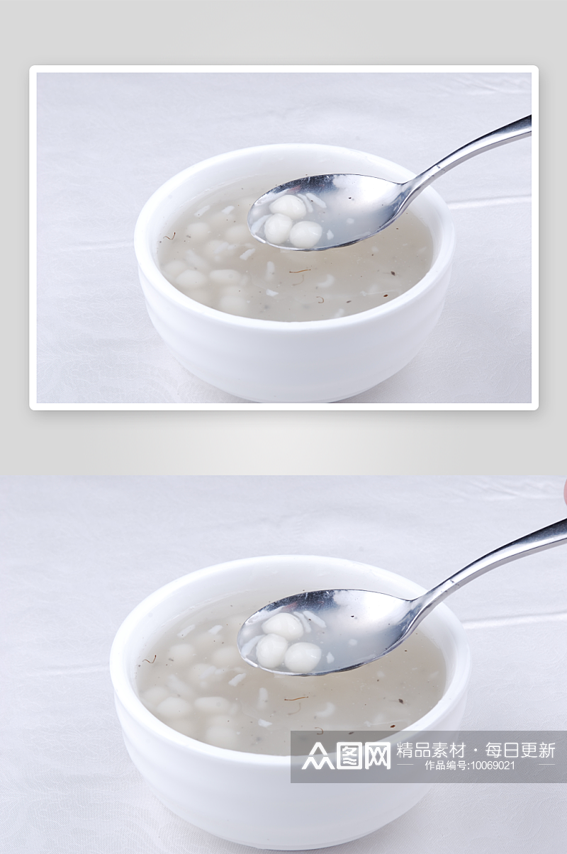 桂花米酒汤圆元碗美食高清摄影图素材