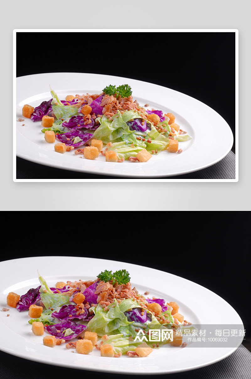 凯撒沙拉美食高清摄影图素材