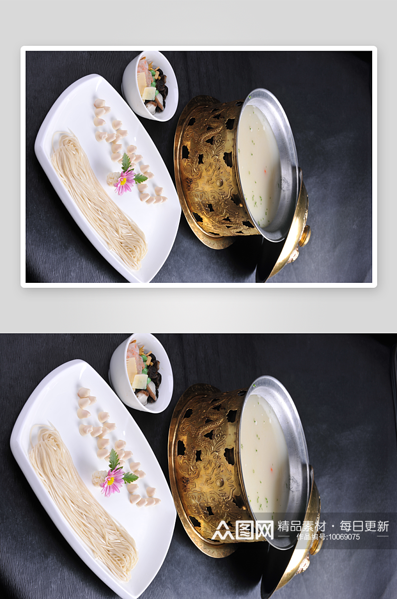 宝鸡饺子面锅美食高清摄影图素材