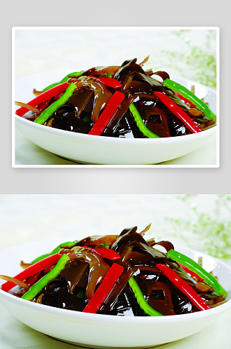 泡椒海白菜元份美食高清摄影图