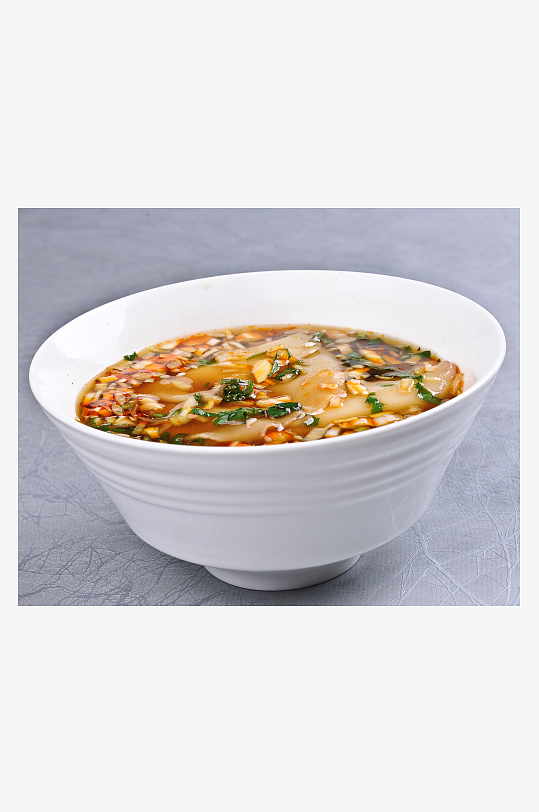 酸汤饺子皮美食高清摄影图