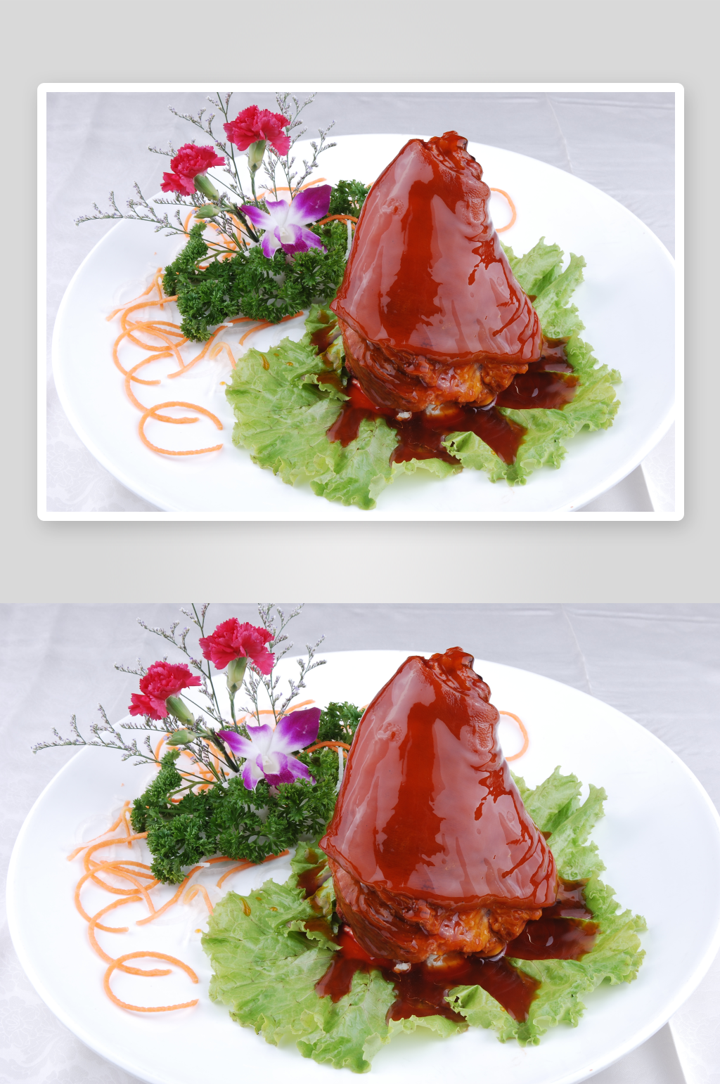 荆楚一品肘元美食高清摄影图素材