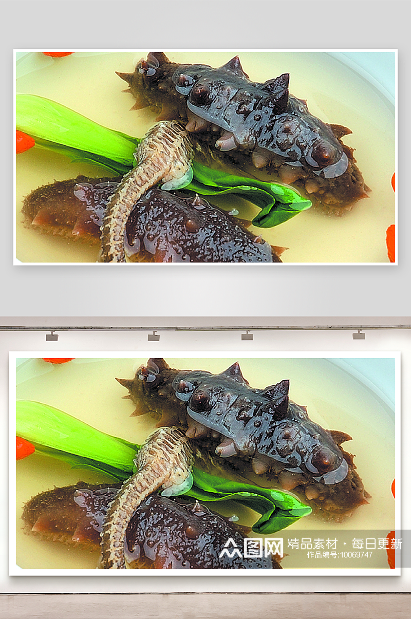 枸子海马炖双参美食高清摄影图素材