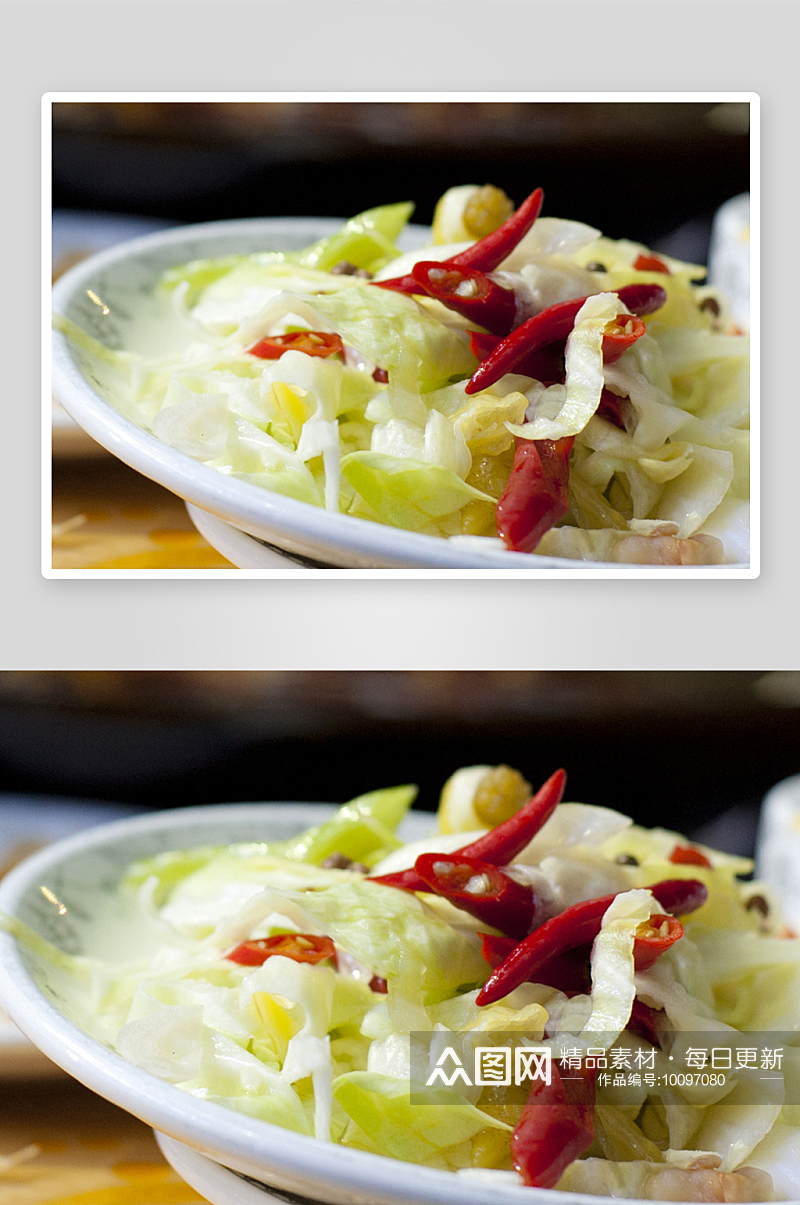 韩式泡菜美食高清摄影素材