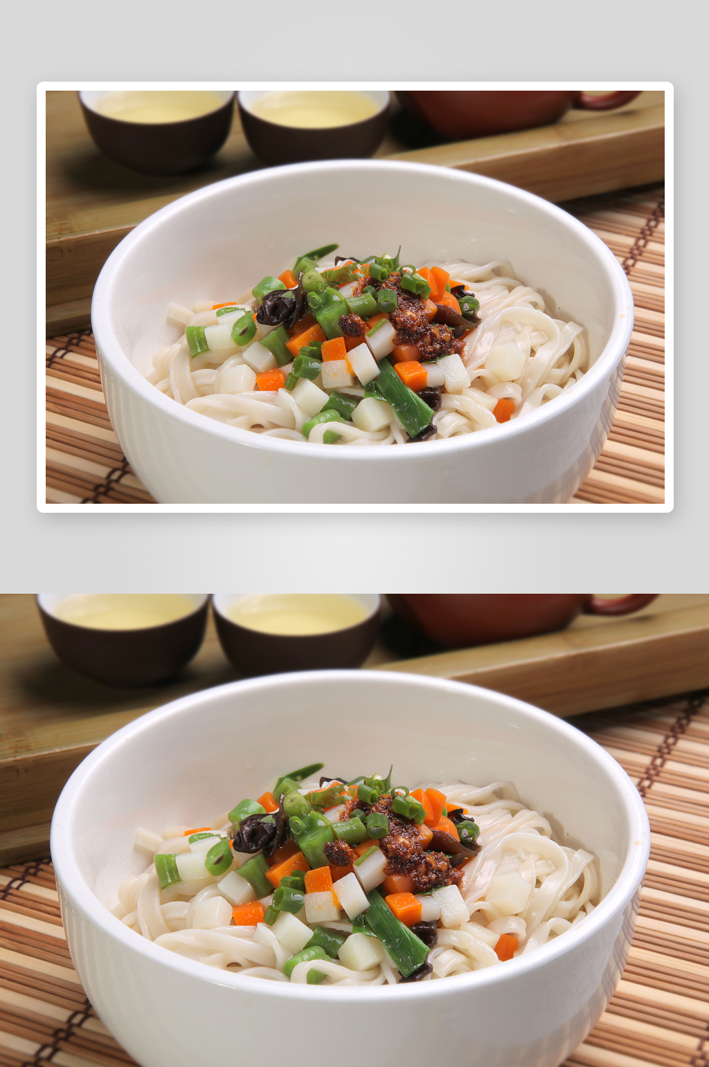 哨子干拌面美食高清摄影图素材