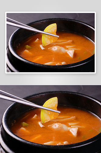 汤大酱汤老火炖汤摄影图