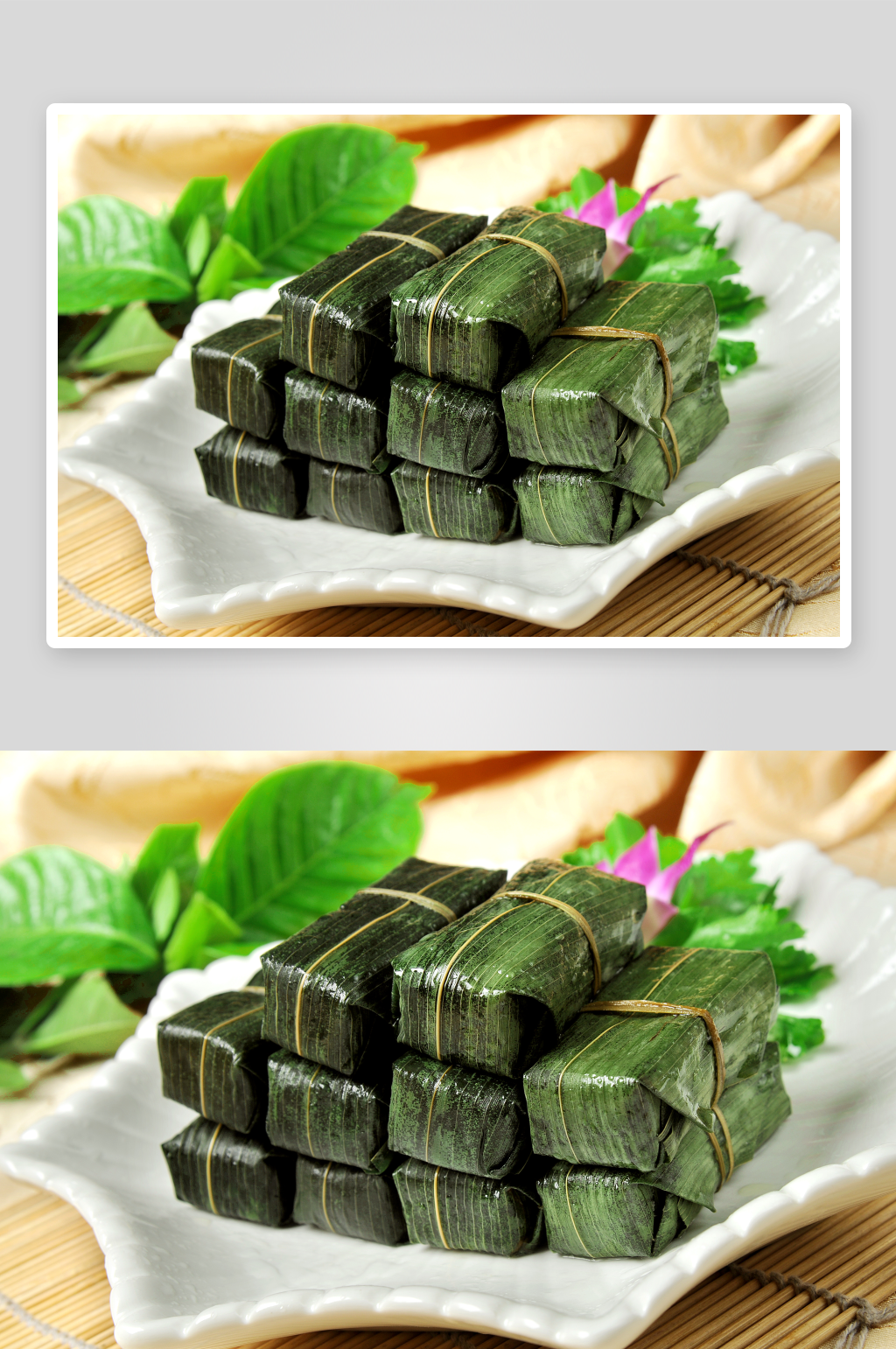 竹叶黄粑美食高清摄影图素材